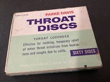 Parke - Davis Old Vintage Throat Lozenges Throat Disc Box 1976 picture
