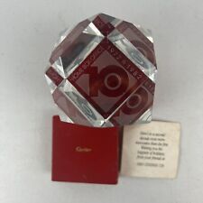 Cartier - HBO 10th Anniversary Glass Paperweight - Home Box Office Vintage picture