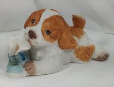Vintage Homco Puppy Chewing Sneaker - Model 1405 - Cute for a Child's Room picture