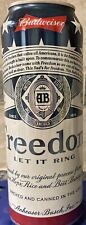 24oz Budweiser Freedom “let it ring” commemorative 16 oz. EMPTY beer can picture
