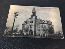 High School Little Falls Minnesota Postcard 1897 Dated Building Posted 1913 75K  picture