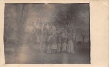 Real Photo Postcard~Ebenezer Aid Group Wagon Picture~George Pierce's~Corn~c1907 picture