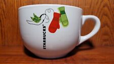 Starbucks Coffee Mug Cup Christmas Holiday Dove and Mittens 21.9oz Oversized picture