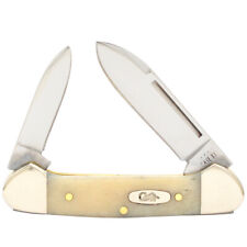 CASE XX POCKET KNIFE BABY BUTTERBEAN NATURAL SMOOTH BONE W/OVAL SCRIPT SHIELD picture