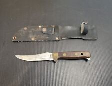 VTG VALOR  KNIFE MIAMI USA 625.  440 STAINLESS SURVIVAL KNIFE JAPAN HTF Wood picture