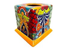 Talavera Tissue Cover Decorative Mexican Pottery Folk Art Home Decor picture