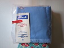 St. Mary's Fieldcrest Mills Sun Valley Vintage Blanket Acrylic Nylon Binding... picture