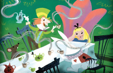 Mary Blair Disney Alice in Wonderland Mad Hatter Tea Party Poster Concept Art picture