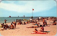 Grand Haven MI-Michigan, Grand Haven State Park, Vintage Postcard picture