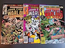 Lot of 3 John Carter Warlord of Mars comics # 1, 2, 3 Marvel VG-FN 1977 picture