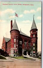 Bridgeport CT~Fairfield County Court House~Richardsonian Romanesque~PM 1911~PC picture