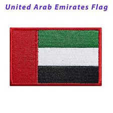Lots of 100 United Arab Emirates Flag Embroidered Patch  UAE Patches Sew-On 3