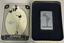 ZIPPO 1993 VARGA GIRL 1935 WINDY POLISHED CHROME LIGHTER SEALED IN BOX 385F picture