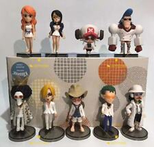 9pcs/lot Anime One Piece Figure Toy Gift Luffy Sanji Zoro Nami Robin Chopper  picture