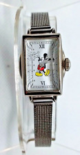 Dainty Mickey Mouse Quartz Watch, Disney Store, Mesh Band, Beveled Crystal, NICE picture