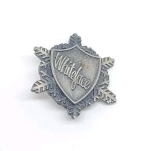 Vintage Whiteface NY Ski Resort Snowflake Pin Brooch picture