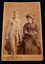 Cabinet Card- Gorgeous Couple. Laura And Arthur Swackhamer. New York. picture