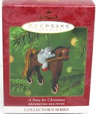 Vintage 2001 Hallmark Keepsake, Collector's Series, A Pony for Christmas, Ornam picture