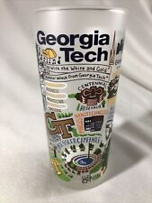 Frosted Glass Cup Painted Catstudio GEORGIA TECH Yellowjackets 2018 Bobby Dodd picture