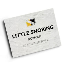 A3 PRINT - Little Snoring, Norfolk - Lat/Long TF9532 picture