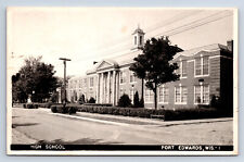 Vintage RPPC Port Edwards WI High School 1966 to Lawron OK 1966 P23 picture