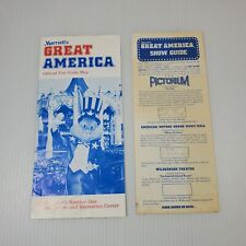 2/Lot VTG 1979 Marriotts Great America Brochure Pamphlet Map Show Guide Bugs picture