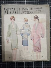 Original 1920s Flapper Robe or Negligee Sewing Pattern By McCall #4981  picture