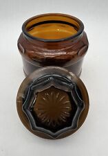 Vintage 1960’s Amber Apothecary Jar Rare picture