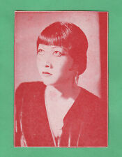 Anna May Wong  Mid 1930's Annonymous  Film Star  PROMO  Card  Super Rare picture