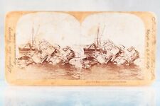 USS Maine Battleship Wreckage CDV Photo 1898, Photo Stereoview Photo BL Singley picture