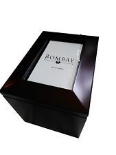 Bombay Company Mahogany Vintage Framed Photo Box Storage Display New In Box picture