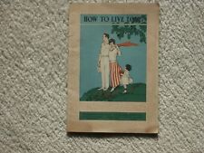 Original 1920s Pamphlet How to Live Long Irving Fisher Metropolitan Life Booklet picture