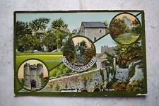 Vintage c1914 Postcard c: Carisbrooke Castle Multi-View Newport Isle of Wight UK picture