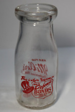 Vintage WWII Milk Bottle US War Bonds Uncle Sam Top Hat Pyro Miller Milk Bottle picture