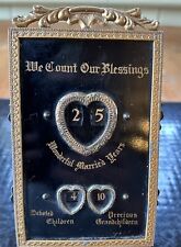 We Count Our Blessings Antique Perpetual Wedding Anniversary Children 6