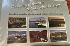 Set Of 6 Vintage Scenic Routes Amtrak Railroad Train Postcards New In Package picture