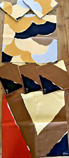 Vera Neumann Napkins 2 Sets 7 Pattern Brown Rust Orange Yellow; Lg Blue Angle picture