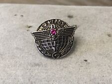 Boeing Aircraft 10K Gold Filled Small Ruby 10 Year Service Employee Pin picture