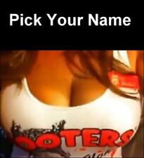 Hooters Girl Name Tag Pick Name  Extra Pin Back Bartender Badge role paly picture