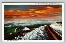 Pikes Peak CO- Colorado, Above The Clouds On Pikes Peak Antique Vintage Postcard picture