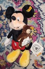 NEW Disney Parks Steiff Mickey Mouse Plush with Steiff Teddy Bear NWT picture
