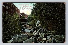 Hallowell ME-Maine, Vaugham Brook, Antique Vintage c1907 Postcard picture