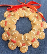 Kurt Adler Gingerbread wreath 5 inches Christmas Ornament picture