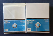 100 New CSP Thick Magazine Bags And Boards - Acid Free Archival Magazine Storage picture