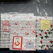 Vintage American Greetings Gift Wrap Paper  Ziggy Happy Birthday Plus Two Music picture
