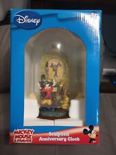 Disney Mickey Mouse And Friends Sculpted Anniversary Clock Disney Classic In Box picture