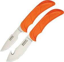 Outdoor Edge Wild Pair Combo 2pc Orange TPR Stainless Fixed Blade Knife Set WR1C picture