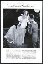 1935 Cadillac car young couple photo We'll Own A Cadillac Too vintage print ad picture
