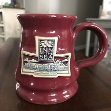 Inn by the Sea Crescent Beach Cape Elizabeth Maine Red Pottery Coffee Mug picture