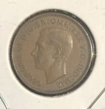 1937 Great Britain  1 Farthing Bronze Coin-20MM-George VI-KM#843 picture